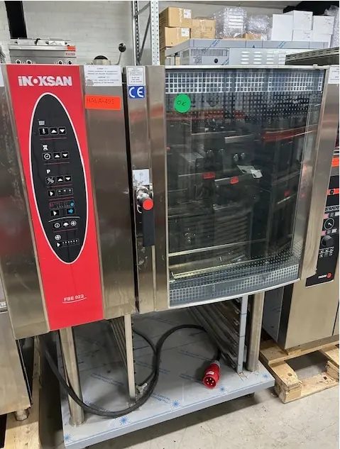 Industriovn 20 sitk –  2x 10 stiks ovn fra inoksan, brugt -14 dages garanti. Du kan tilkøbe 12 mdr. for 799 kr.