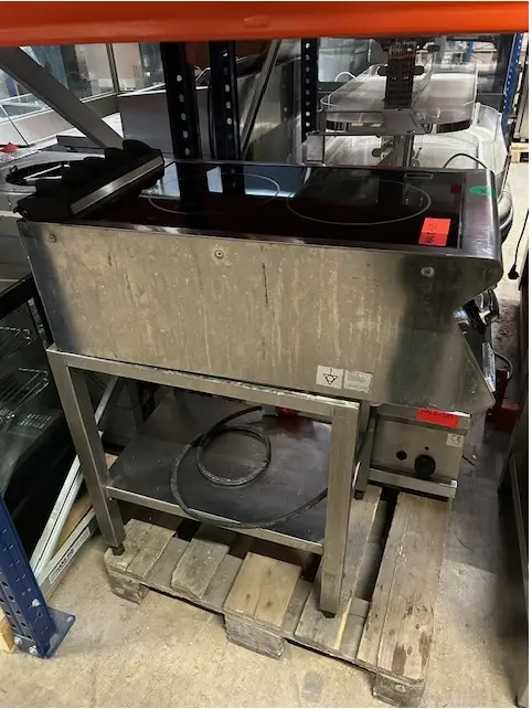 induktionskomfur med 2 kogezoner, brugt