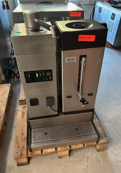 Melitta kaffemaskine, brugt – 14 dages garanti. Du kan tilkøbe 12 mdr. for 799 kr.