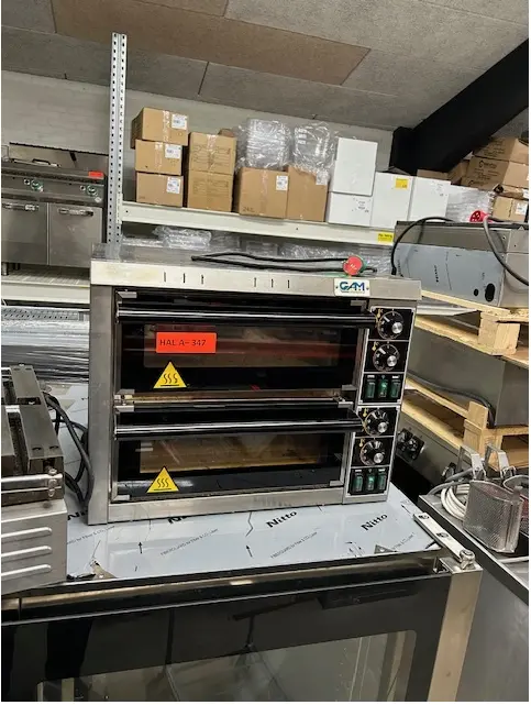 pizzaovn fra Gam, 1 pizza pr dæk, brugt -14 dages garanti. Du kan tilkøbe 12 mdr. for 799 kr.