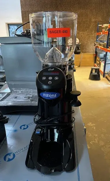 kaffekværn fra maxima, brugt – 14 dages garanti. Du kan tilkøbe 12 mdr. for 799 kr.