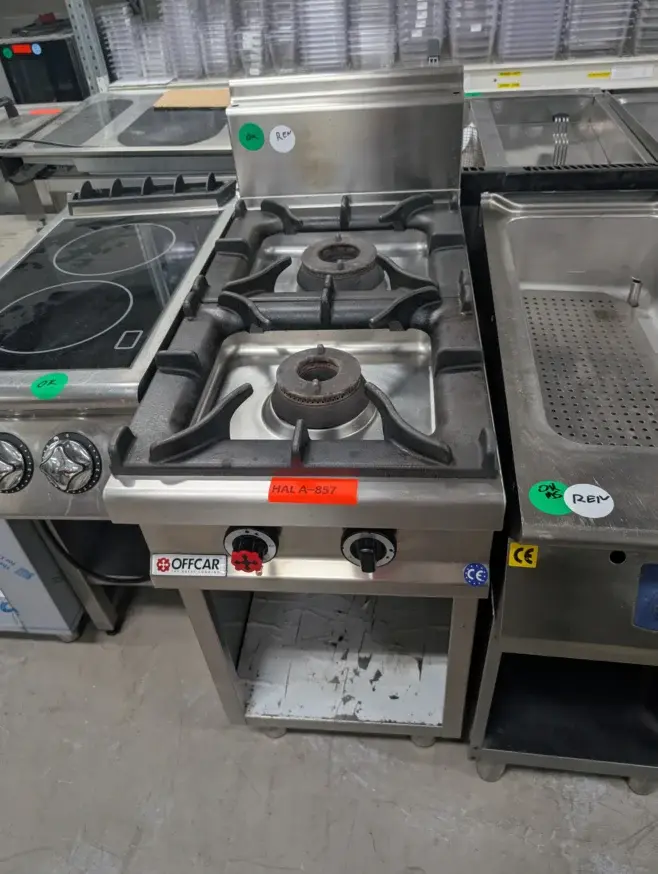 Kogebord til gas fra Offcar med 2 blus brugt – 14 dages garanti. Du kan tilkøbe 12 mdr. for 799 kr.