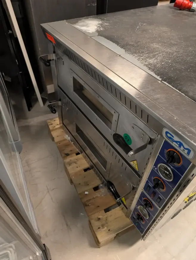 Pizzaovn fra Gam 2×6 pizzaer, brugt